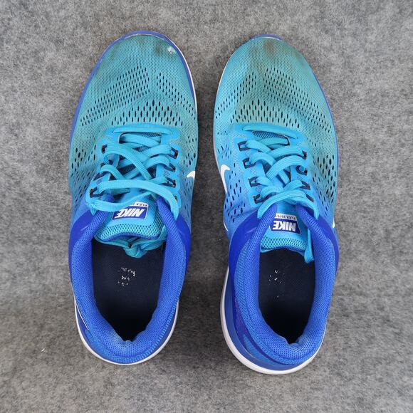 Nike Shoes Womens 7.5 Athletic Trainers Flex 2016 Run Sneakers Blue Sport Active - Picture 8 of 13